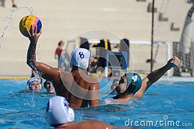 Kaposvar - Honved waterpolo game Editorial Stock Photo