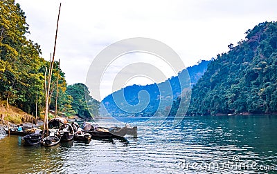 Kaptai Lake Editorial Stock Photo