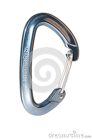 Karabiner with wire gate Stock Photo