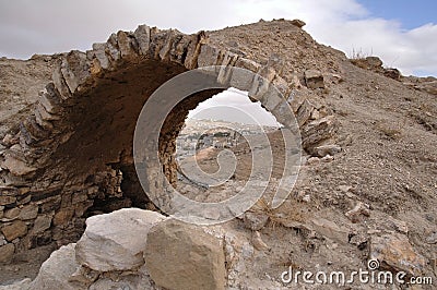 Karak castle ruins Stock Photo