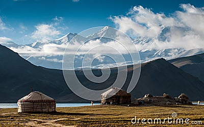 Karakul Lake in Xinjiang Uighur Autonomous Region of China Stock Photo