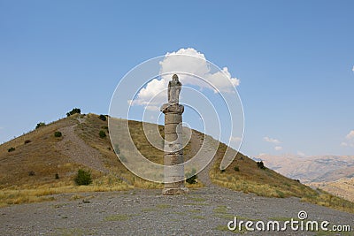 Karakus Tumulus Monument Grave. Stock Photo