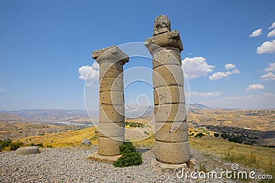 Karakus Tumulus Monument Grave. Stock Photo