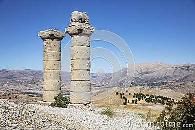 Karakus Tumulus, Nemrut National Park Stock Photo