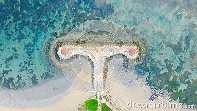 Karang beach sanur bali Stock Photo