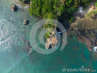 Karang bolong Beach Banten Indonesia Stock Photo