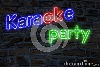 Karaoke party Stock Photo