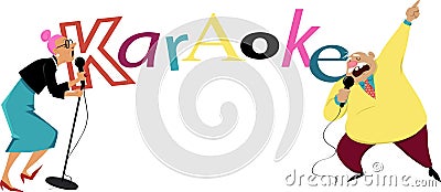 Karaoke banner Vector Illustration