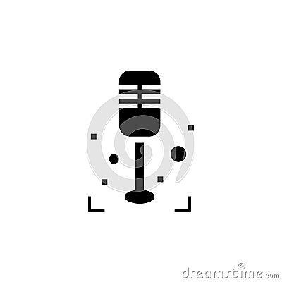 Karaoke, sing, microphone icon. Element of karaoke icon. Premium quality graphic design icon. Signs and symbols collection icon Stock Photo