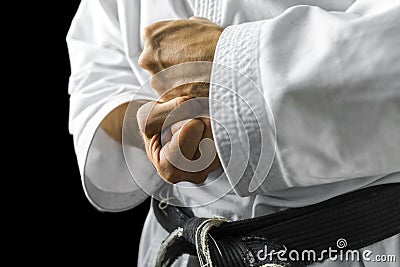 Karate hands Stock Photo