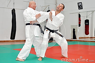 Karate Kick Lesson Editorial Stock Photo