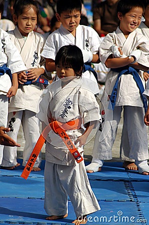 Karate kids Editorial Stock Photo