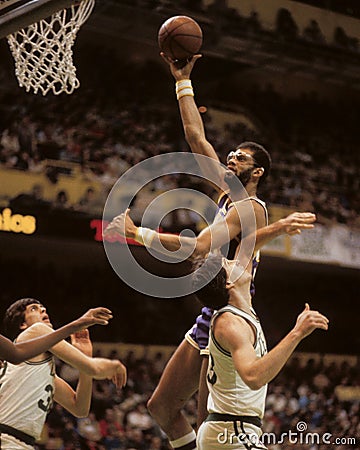 Kareem Abdul-Jabbar, Los Angeles Lakers Editorial Stock Photo