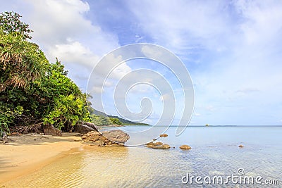 Karimunjawa indonesia java beach coastline rocks Stock Photo