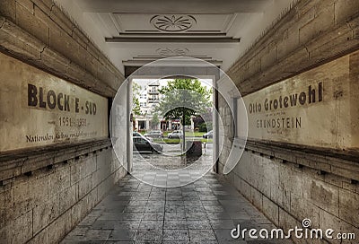 Karl-Marx-Allee In The Rain Editorial Stock Photo