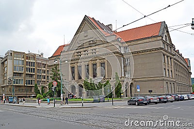 Karlov university in Prague, the Czech Republic Editorial Stock Photo