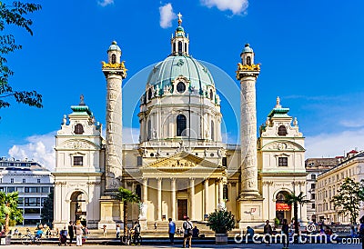 Karlskirche church Editorial Stock Photo