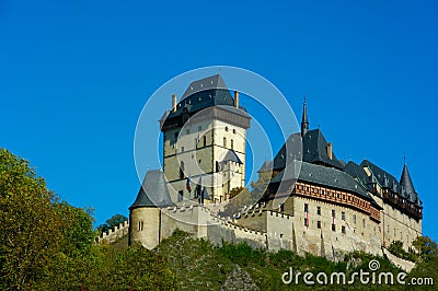 Karlstein Castle Stock Photo