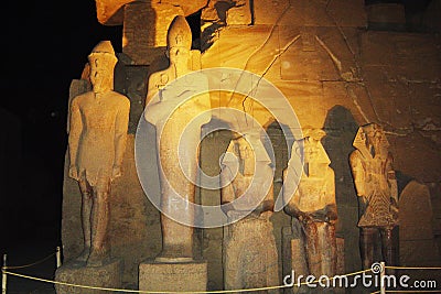 Karnak by night Stock Photo