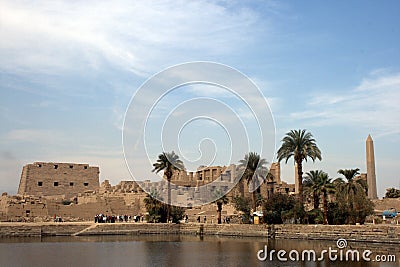 Karnak Temple complex Stock Photo