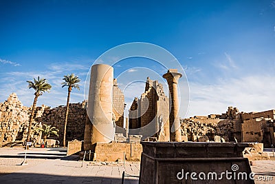 Karnak temple in Luxor, Egypt temple of hatshepsut Egypt Temple of Tutankhamon Editorial Stock Photo