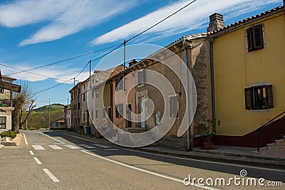 Karojba Village in Istria, Croatia Stock Photo