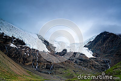 Amazing Karola Glacier in Tibetï¼Œ China Stock Photo