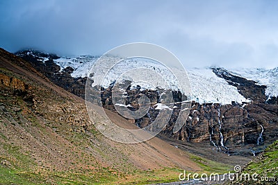 Amazing Karola Glacier in Tibetï¼Œ China Stock Photo