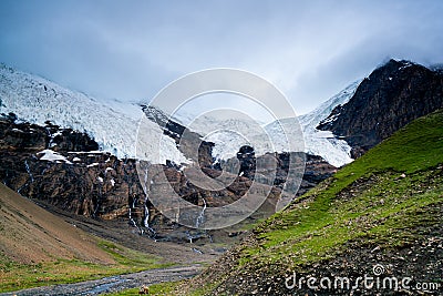 Amazing Karola Glacier in Tibetï¼Œ China Stock Photo