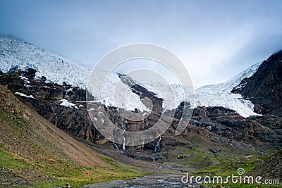 Amazing Karola Glacier in Tibetï¼Œ China Stock Photo