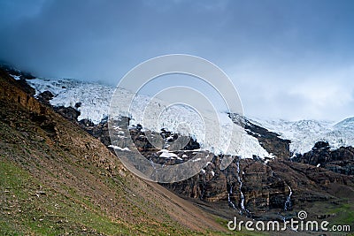 Amazing Karola Glacier in Tibetï¼Œ China Stock Photo