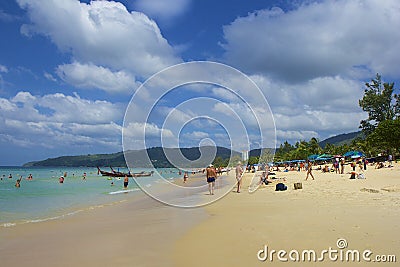 Karon beach area in Phuket, Thailand Editorial Stock Photo