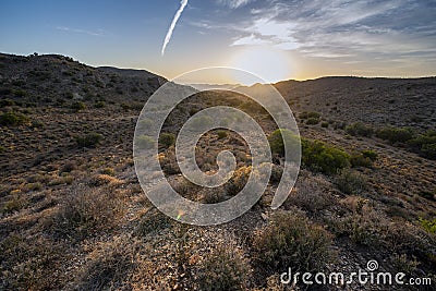 Karoo semi desert landscape South Africa Stock Photo