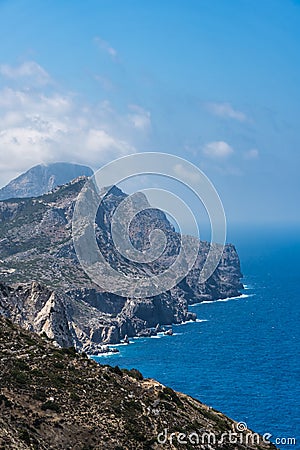 Karpathos Island stunning coastal landscape Stock Photo