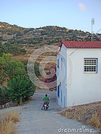 Karpathos, Greece, Monday 2 July 2019 Exploring amazing Greek island summer holidays trip background wallpaper fine prints Editorial Stock Photo