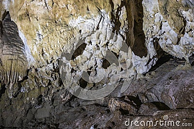 The karst caves, called `Grotte dell`Arco` Editorial Stock Photo