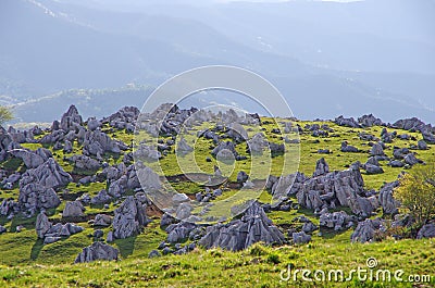 Karst topography (Shikoku Karst) Stock Photo