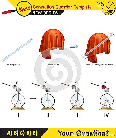 Physics - Electrification by friction, friction and electricity, electrostatic Stock Photo