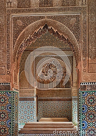 Kasbah next to the south wall of the Moulay El Yazid mosque Stock Photo