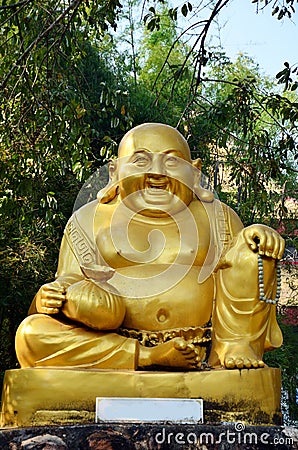 Kasennen Happy Buddha or Laughing Buddha Stock Photo