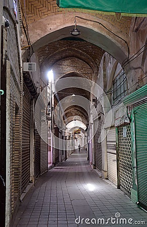 The bazaar, Kashan, Iran Editorial Stock Photo