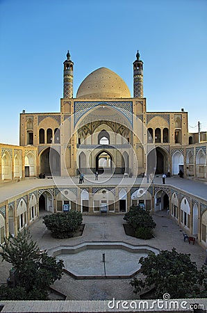 Kashan, Iran - 05 Oct 2012: Agha Bozorg Mosque, Kashan, Iran Editorial Stock Photo