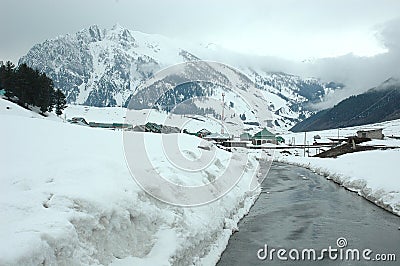 Kashmir valley Stock Photo