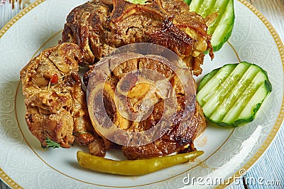 Kashmiri Style Mutton Ribs Stock Photo