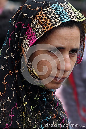 Kashmiri woman Editorial Stock Photo