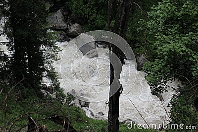 Beautiful view of Himalayan mountains, Kasol, Parvati valley, Himachal Pradesh, northern India Stock Photo