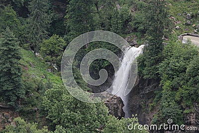 Mesmerizing view at Parvati river valley, Kasol, Himachal Pradesh, India. Stock Photo