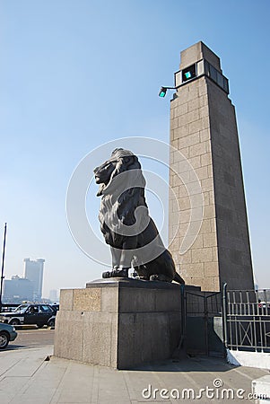 Kasr El-Nil bridge (Cairo) Stock Photo