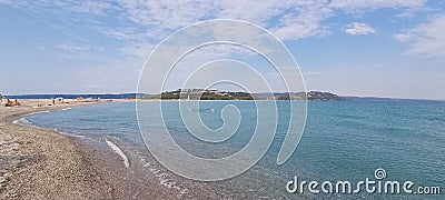 Kassandra greece possiedi beach Sand Sea holiday Stock Photo