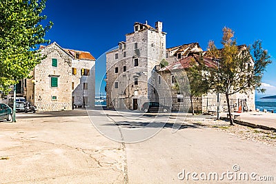 Kastela town in suburb of Split, Croatia. Stock Photo